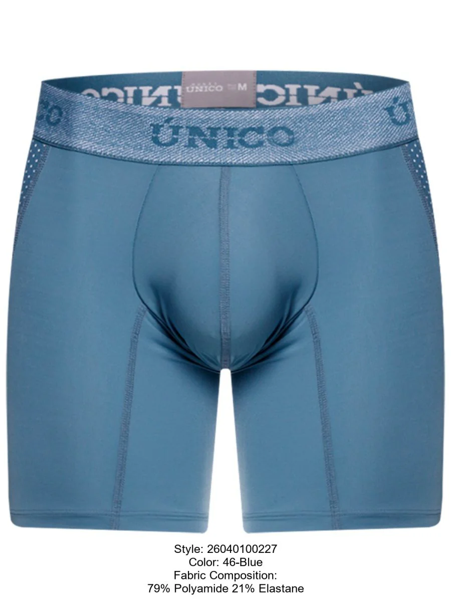 Unico 26040100227 Classic Boxer Briefs Color 46-Blue - Premium Comfort and Fit - Image 8