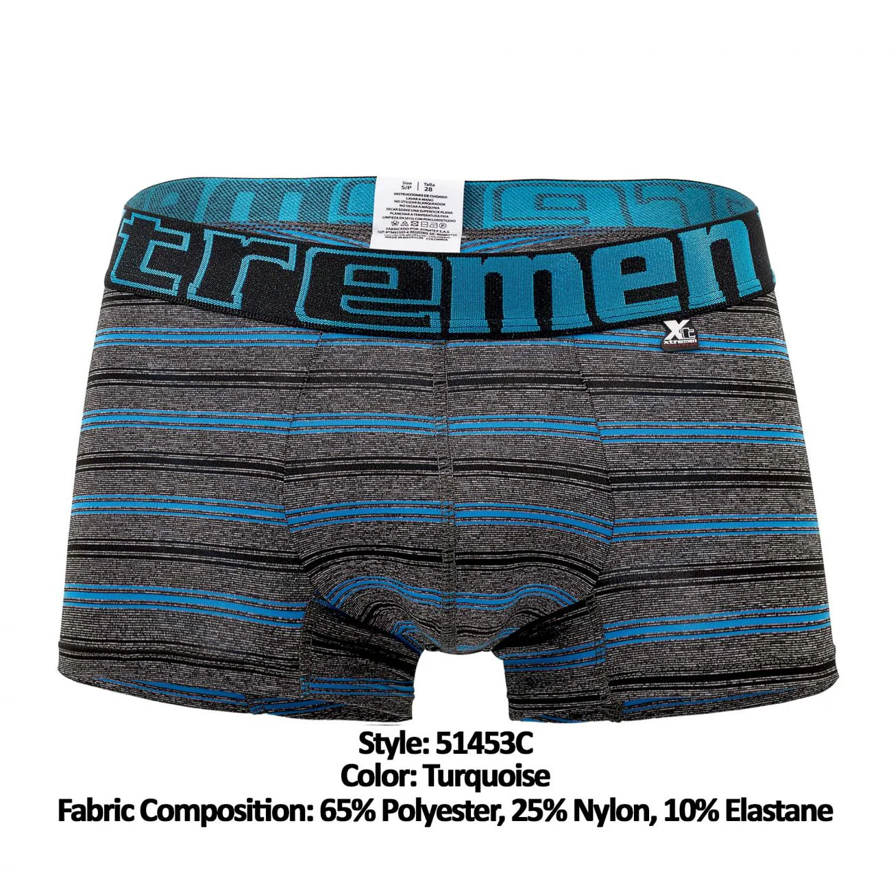 Xtremen 51453C Stripes Trunk Color Turquoise - Image 8