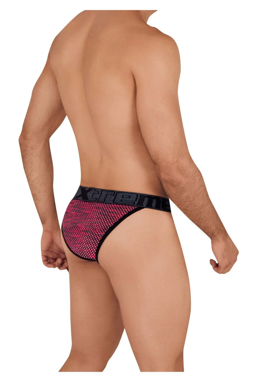 Xtremen 91098X Microfiber Mesh Bikini Color Red - Image 3