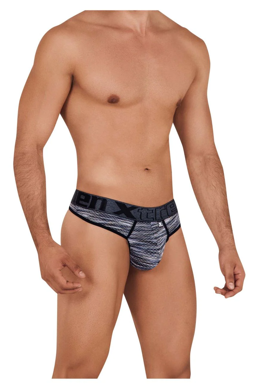 Xtremen 91100X Microfiber Mesh Thongs Color Black - Image 4