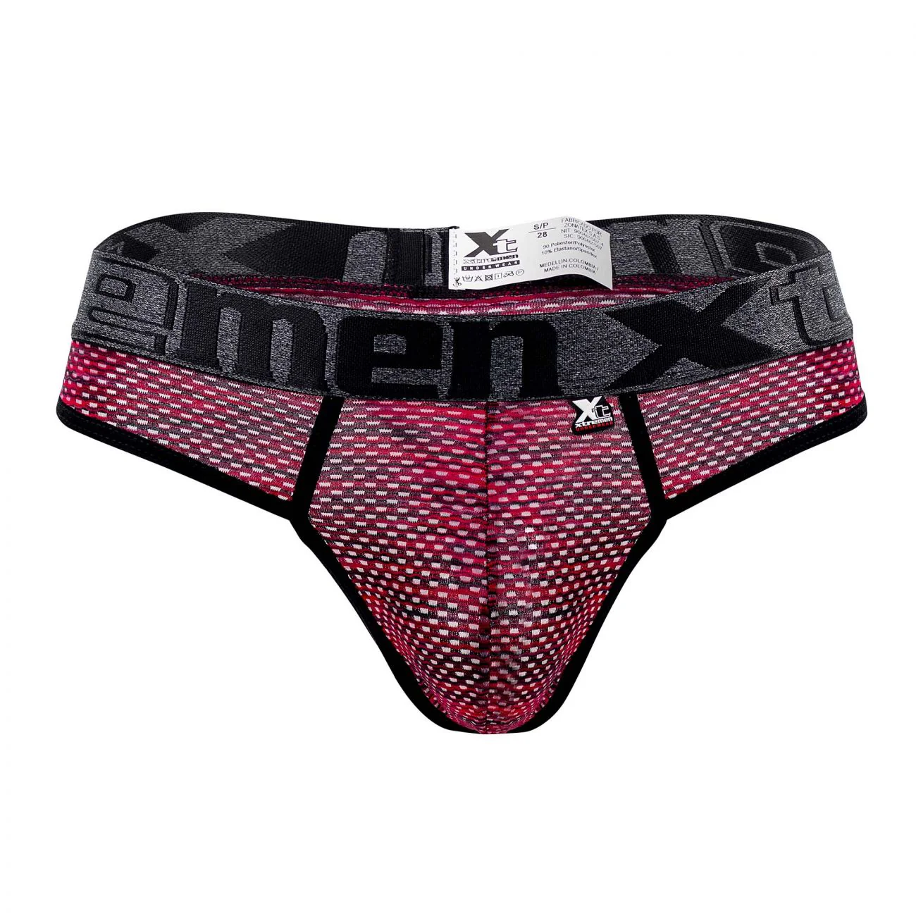 Xtremen 91100X Microfiber Mesh Thongs Color Red - Image 5