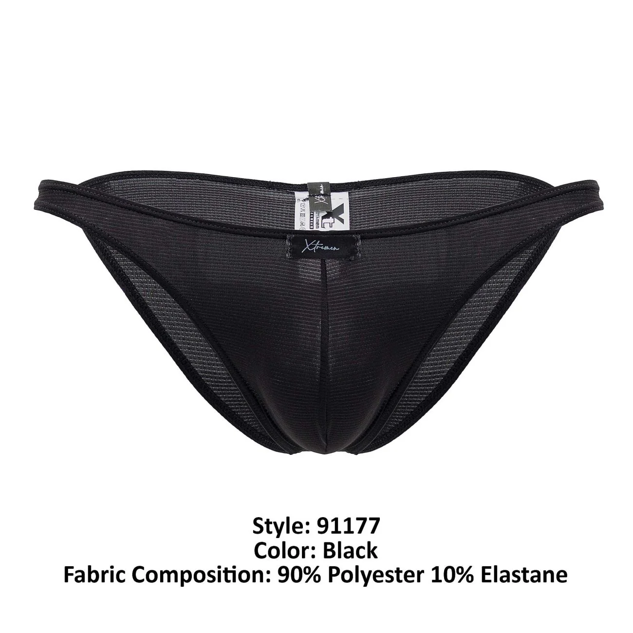 Xtremen 91177 Microfiber Bikini Color Black - Image 8