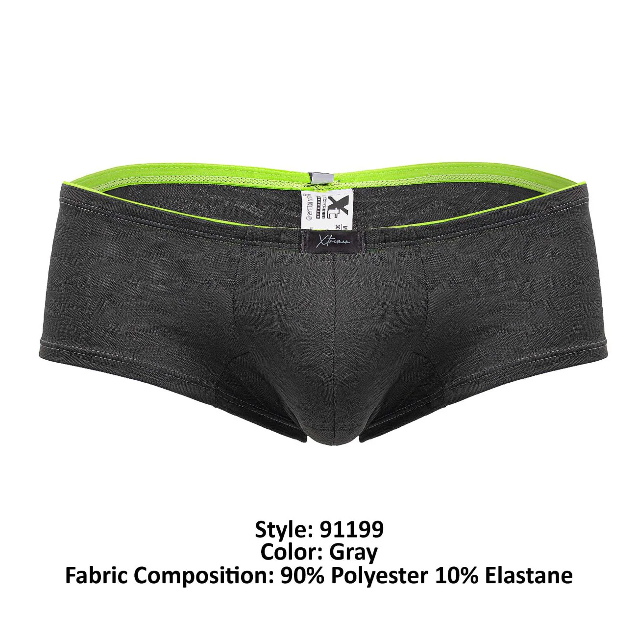 Xtremen 91199 Jacquard Trunks Color Gray - Image 8