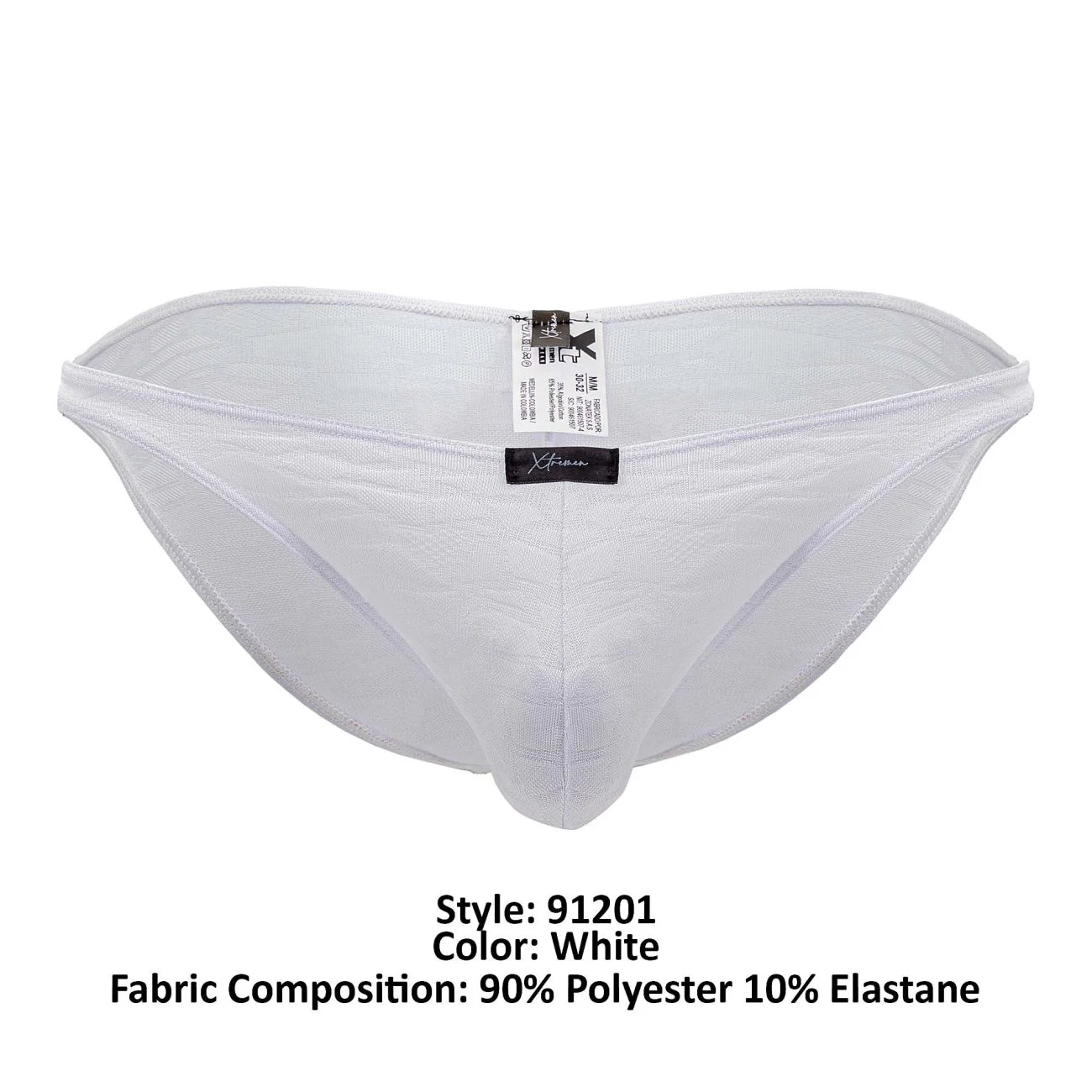 Xtremen 91201 Jacquard Bikini Color White - Image 8