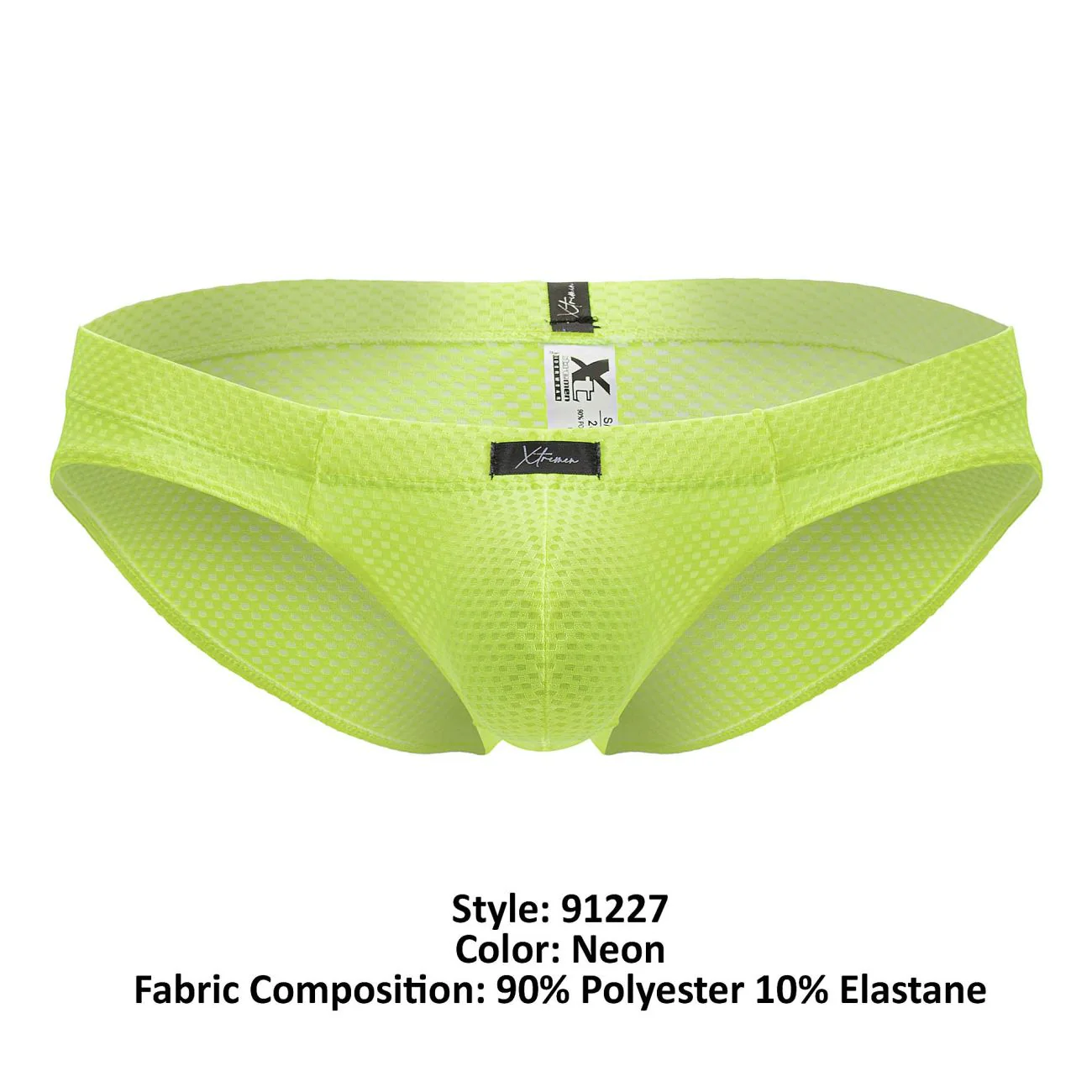 Xtremen 91227 Microfiber Briefs Color Neon Green - Image 8