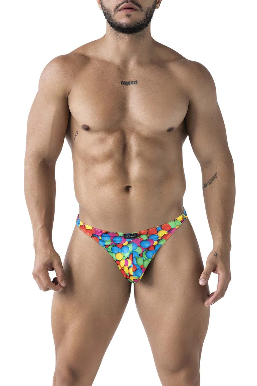 Xtremen 91247 Printed Thongs Color Bubbles - Image 2