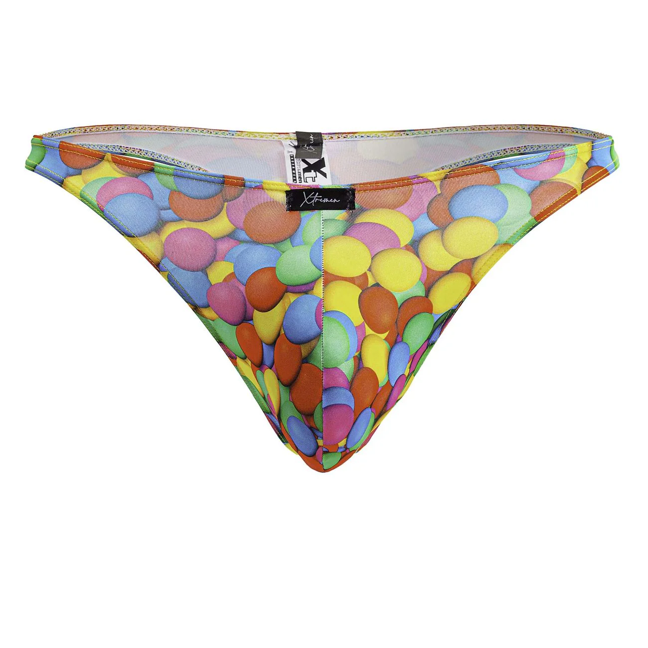 Xtremen 91247 Printed Thongs Color Bubbles - Image 5