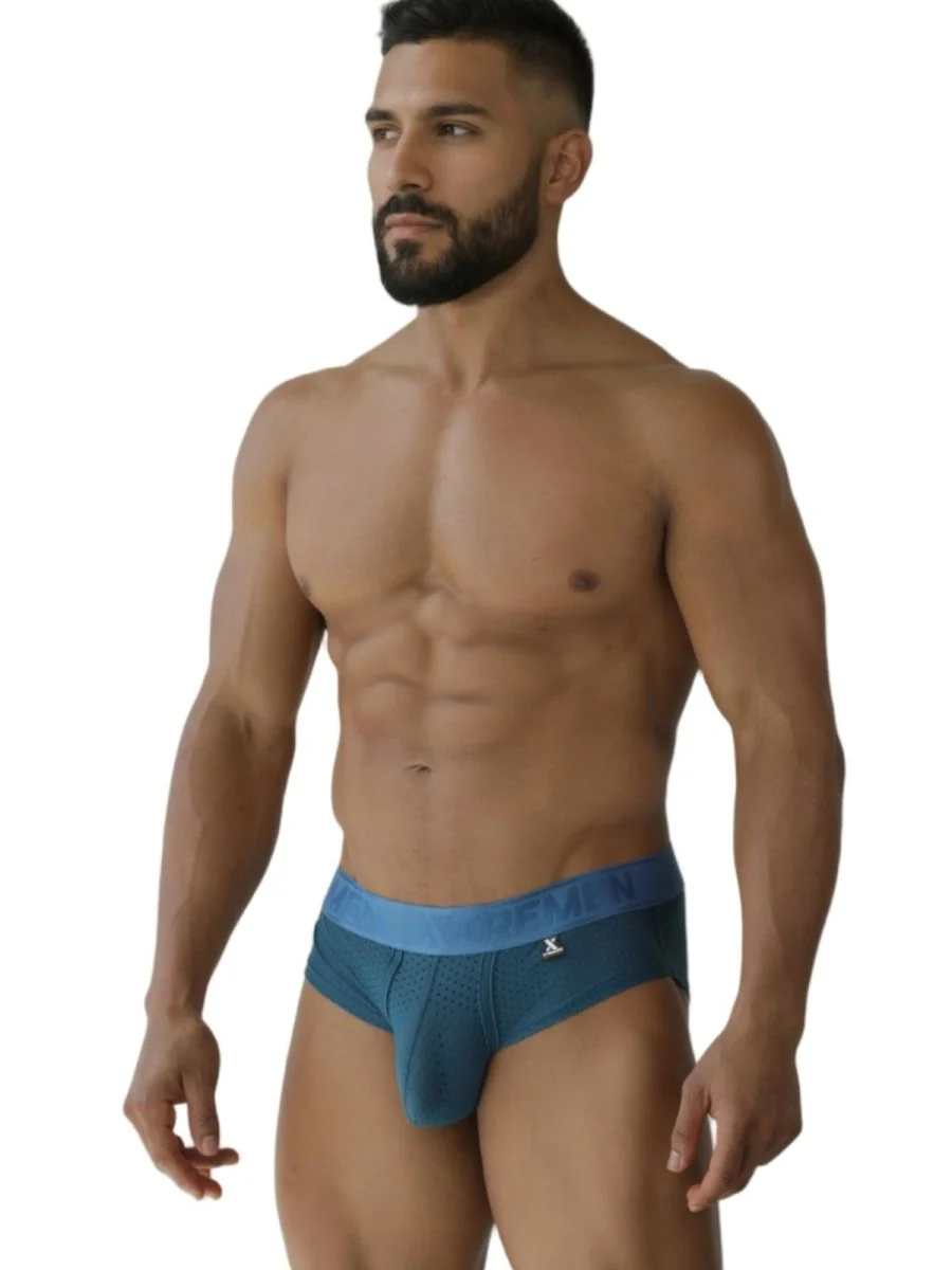 Xtremen 91250 Microfiber Mesh Briefs Color Petrol - Image 4