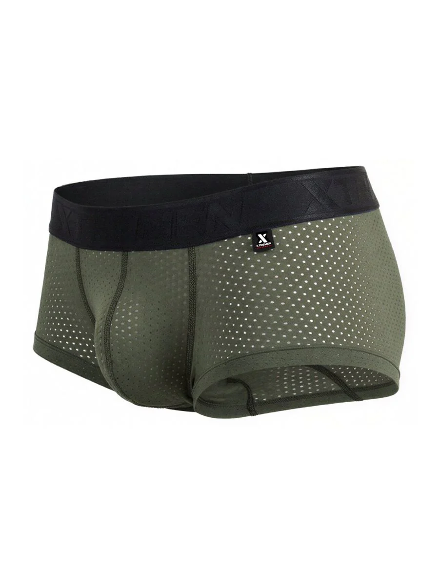 Xtremen 91252 Microfiber Mesh Trunks Color Military Green - Image 7