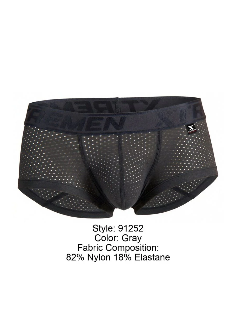 Xtremen 91252 Microfiber Mesh Trunks Color Gray - Image 8