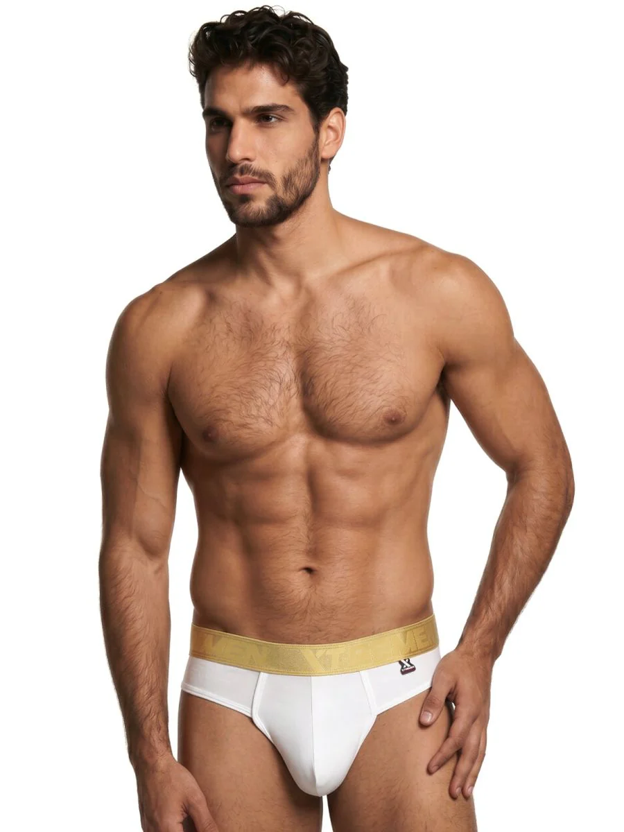 Xtremen 91253 Mens Underwear Microfiber Thongs Sleek and Supportive Color White - Image 2