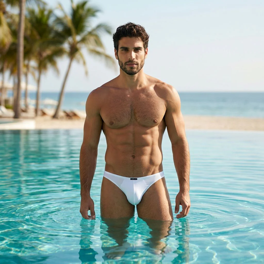 Xtremen 91254 Mens Underwear Sleek Microfiber Thongs Color White - Image 10