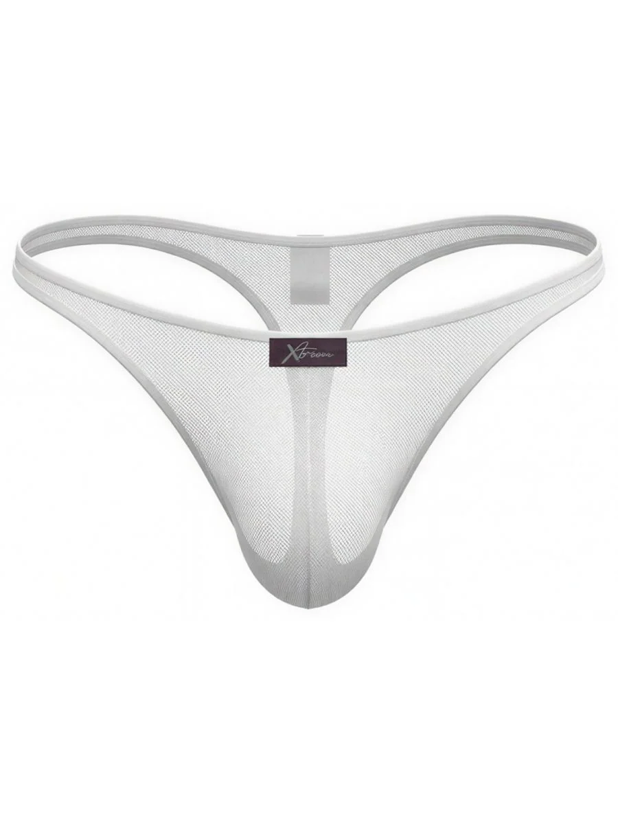 Xtremen 91254 Mens Underwear Sleek Microfiber Thongs Color White - Image 5