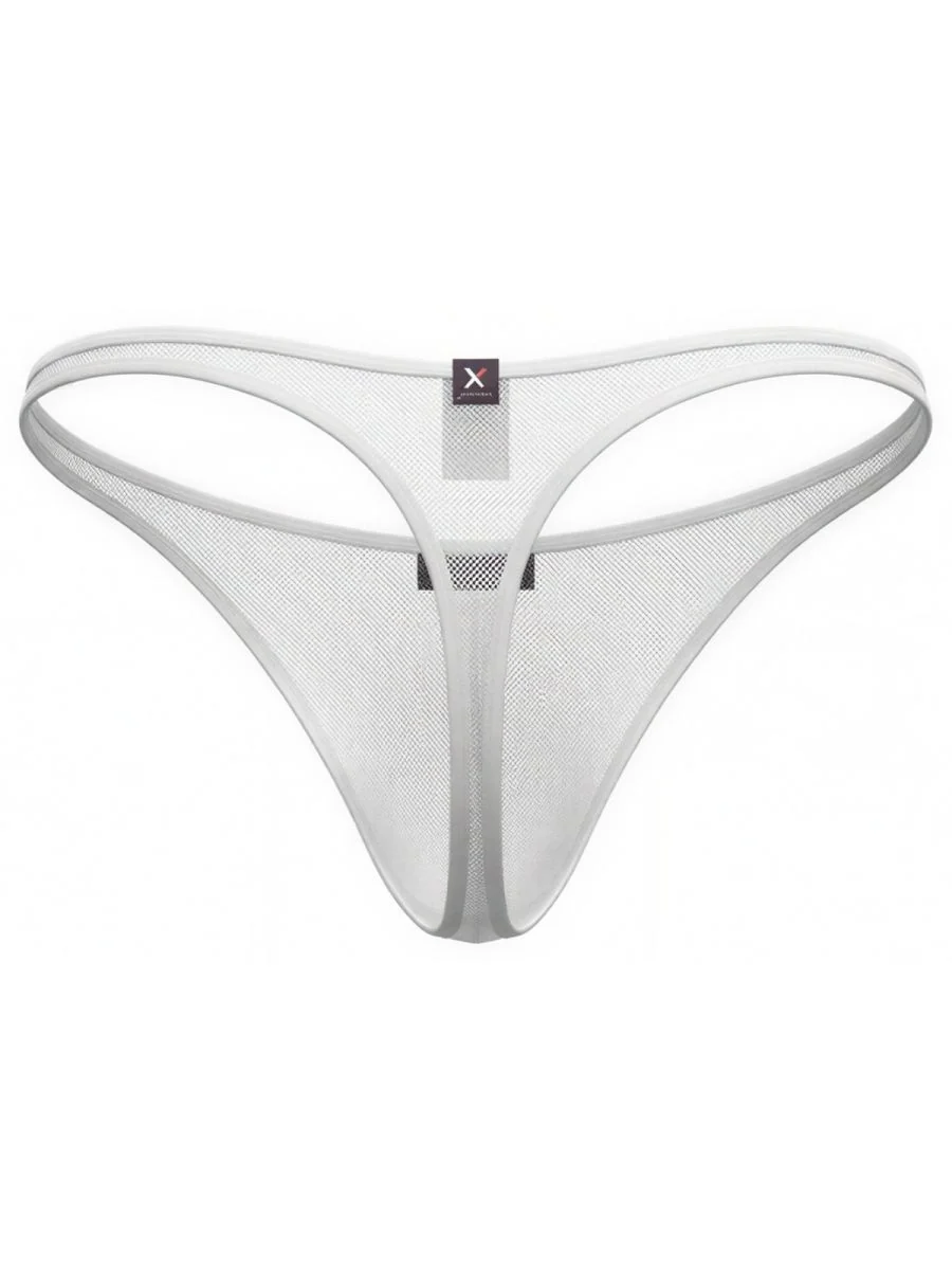 Xtremen 91254 Mens Underwear Sleek Microfiber Thongs Color White - Image 6