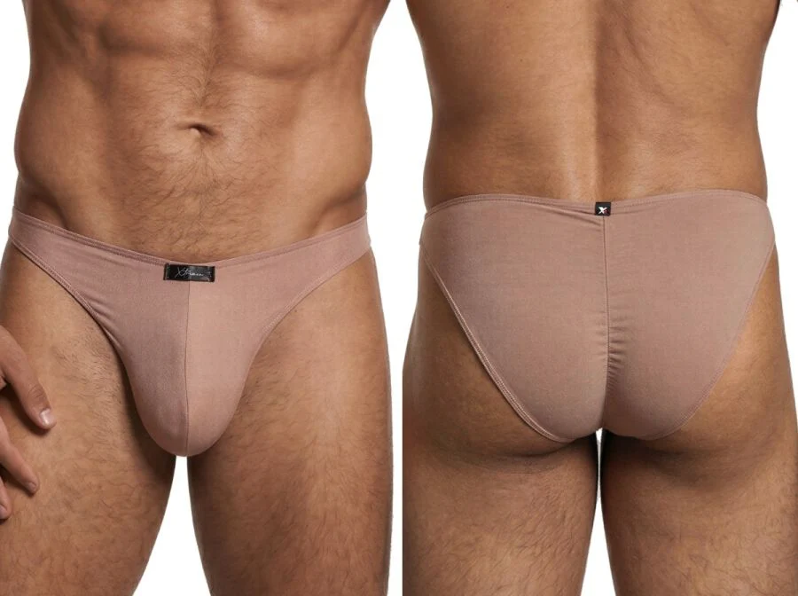 Xtremen 91255 Mens Underwear Sleek Microfiber Bikini Color Khaki