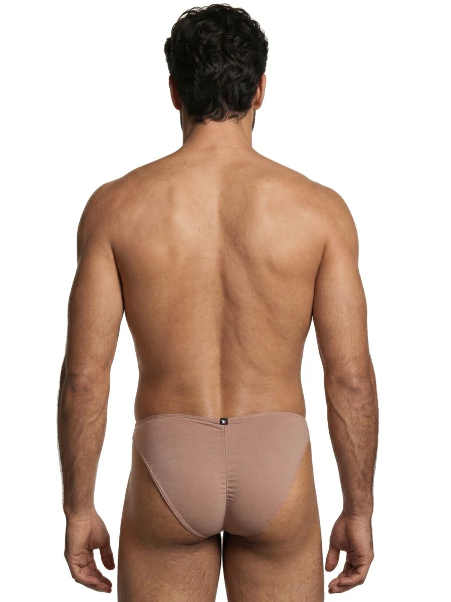 Xtremen 91255 Mens Underwear Sleek Microfiber Bikini Color Khaki - Image 3