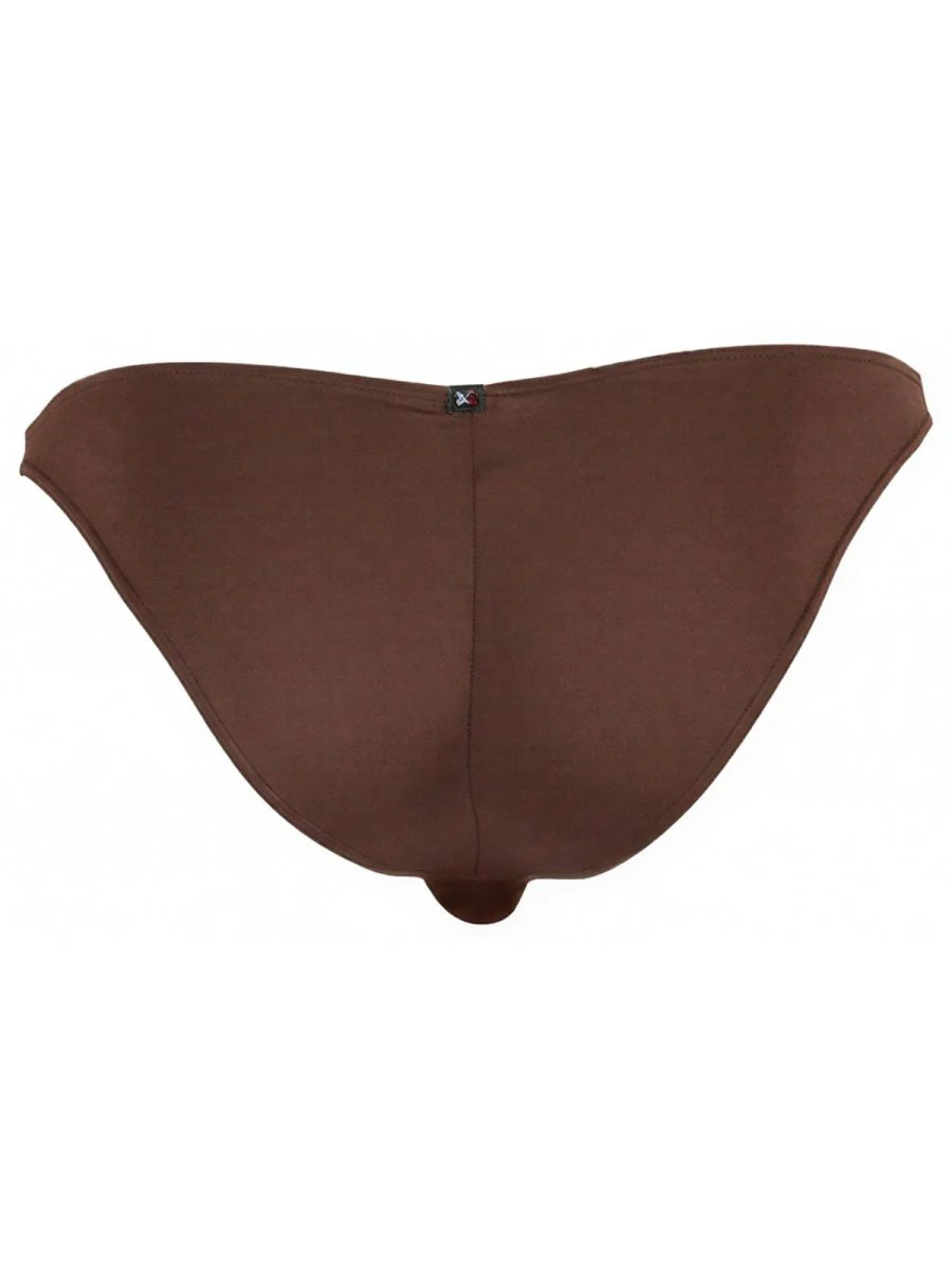 Xtremen 91255 Mens Underwear Sleek Microfiber Bikini Color Chocolate - Image 6