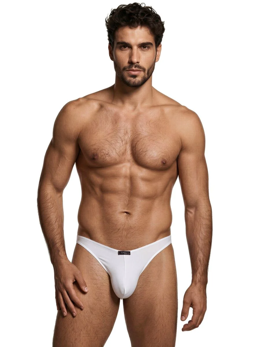 Xtremen 91255 Mens Underwear Sleek Microfiber Bikini Color White - Image 2