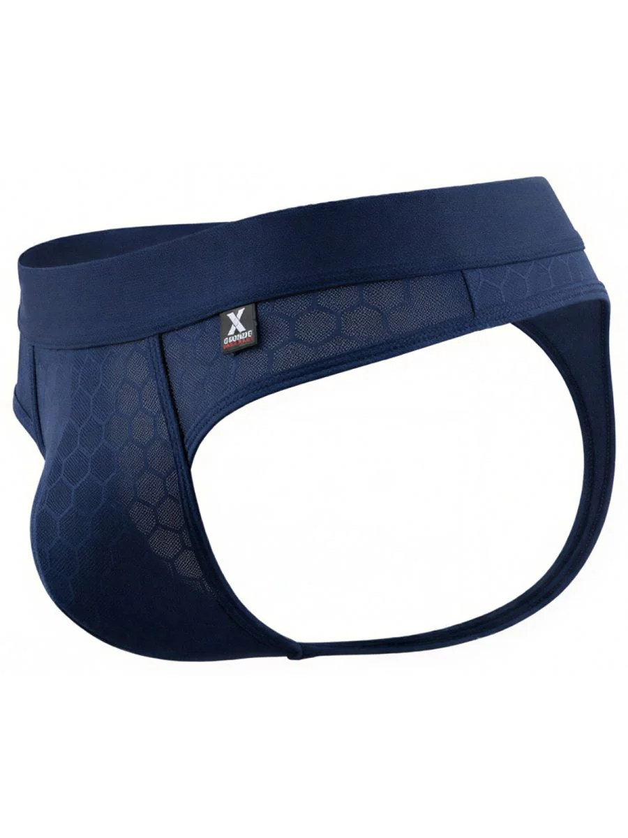 Xtremen 91257 Mens Underwear Sleek Microfiber Comfort Thongs Color Dark Blue - Image 7