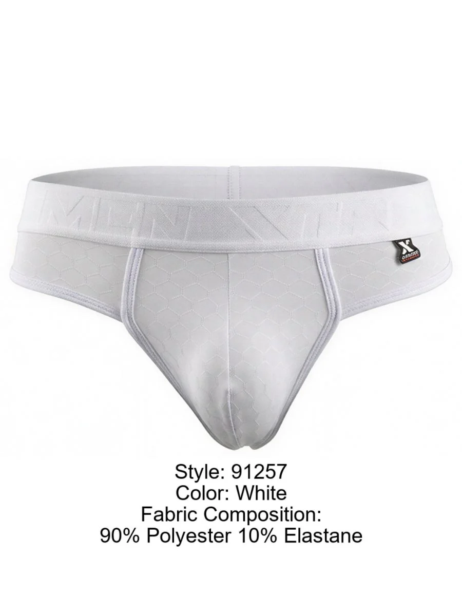 Xtremen 91257 Mens Underwear Sleek Microfiber Comfort Thongs Color White - Image 8