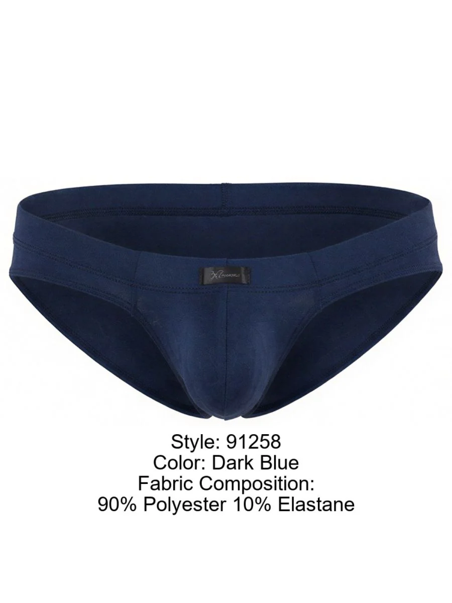 Xtremen 91258 Mens Underwear Sleek Microfiber Briefs Color Dark Blue - Image 8