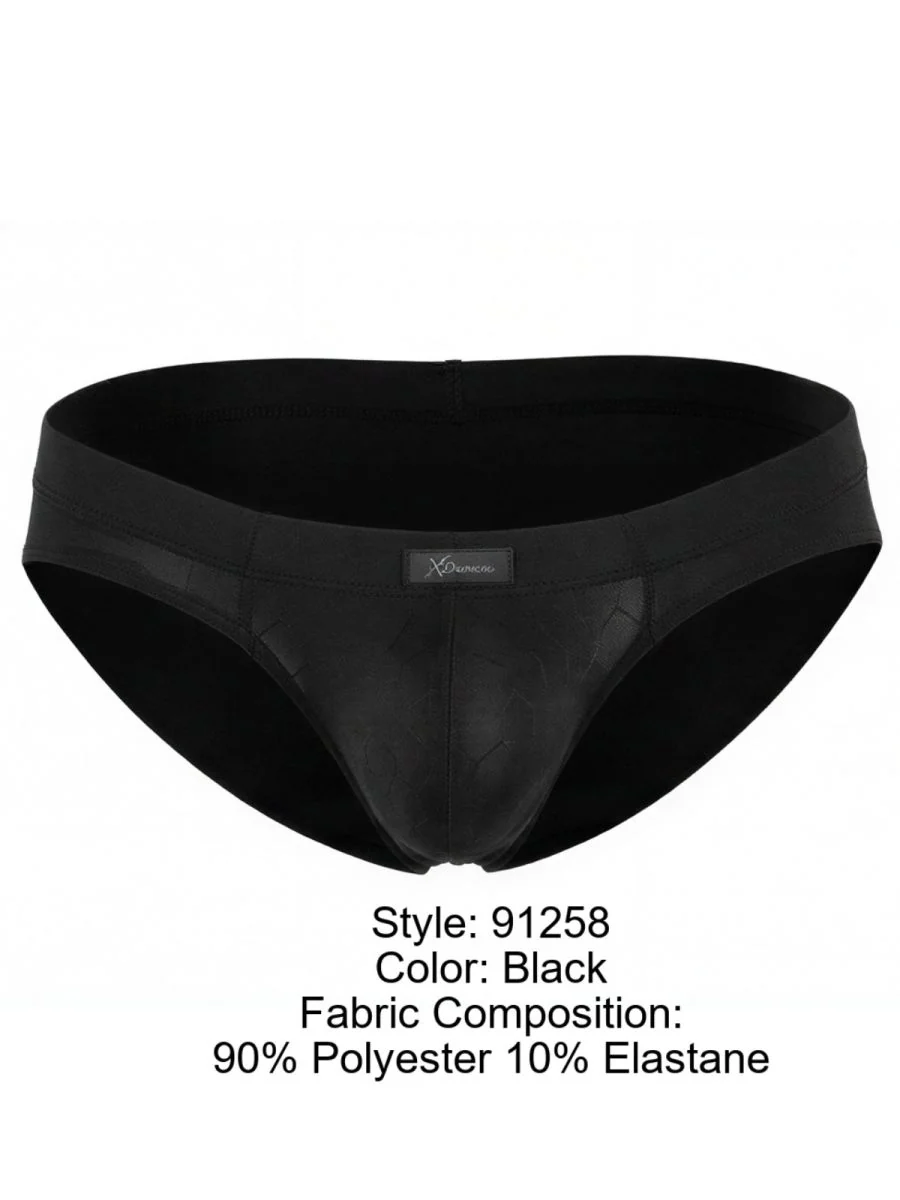 Xtremen 91258 Mens Underwear Sleek Microfiber Briefs Color Black - Image 8