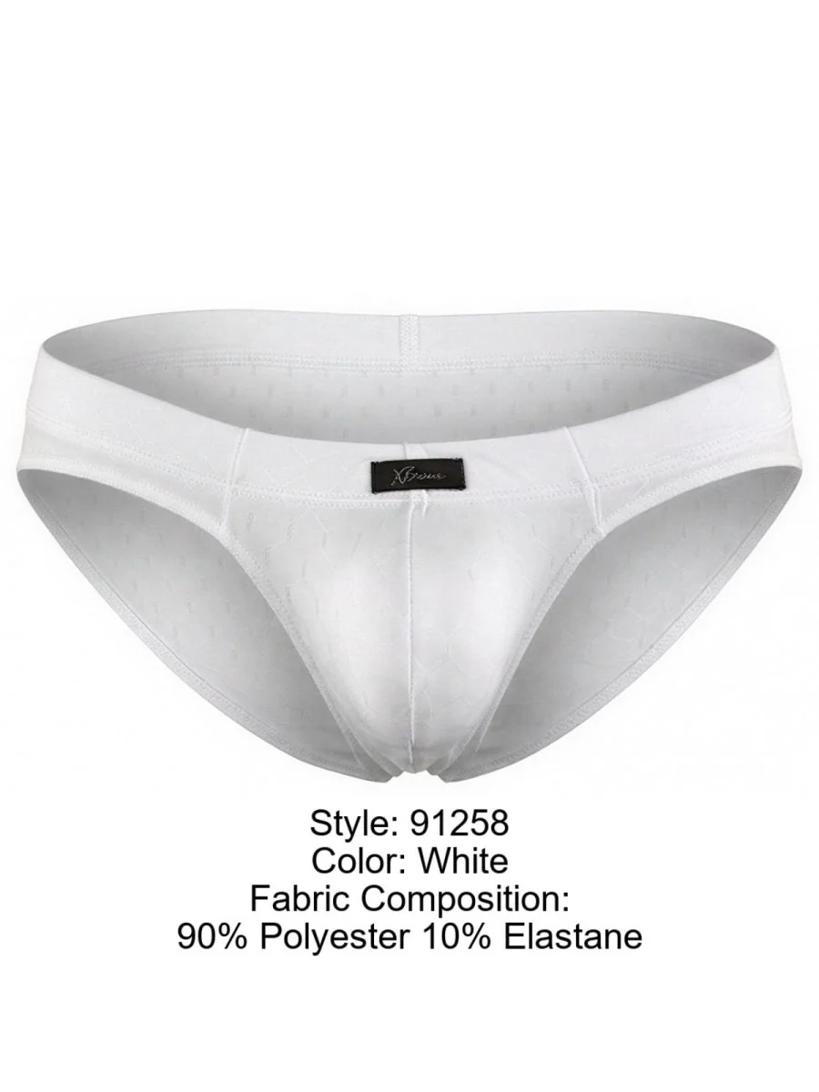 Xtremen 91258 Mens Underwear Sleek Microfiber Briefs Color White - Image 8