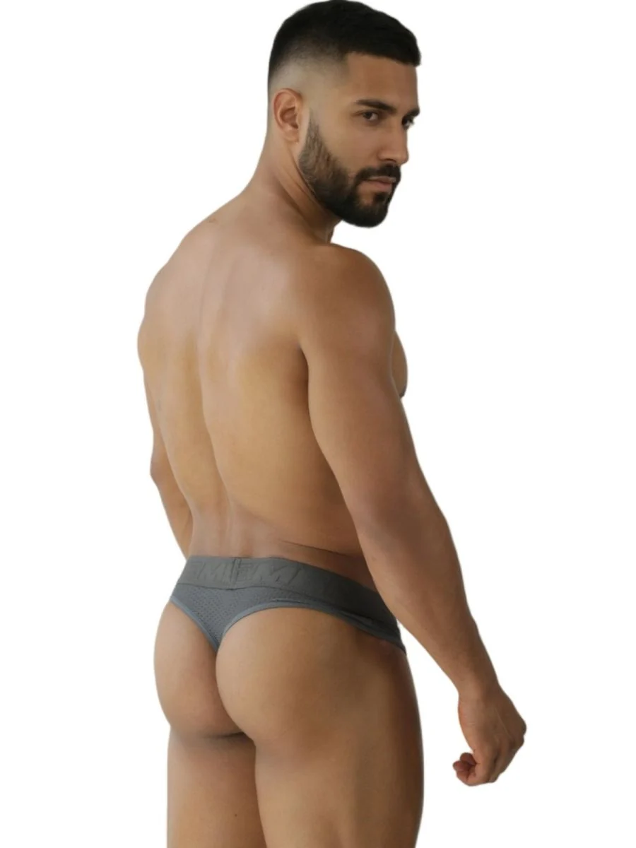 Xtremen 91268 Microfiber Mesh Thongs Color Gray - Image 3