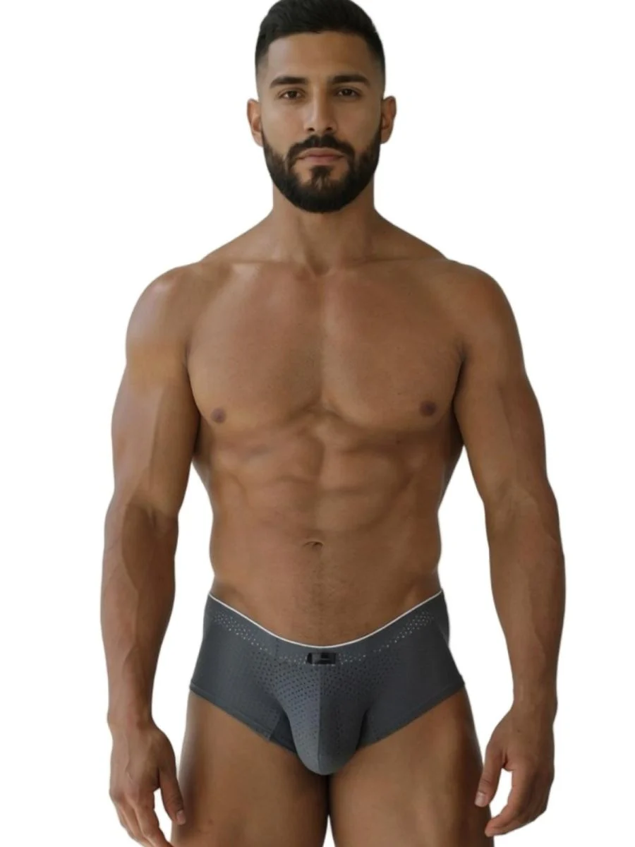 Xtremen 91269 Microfiber Mesh Briefs Color Gray - Image 2