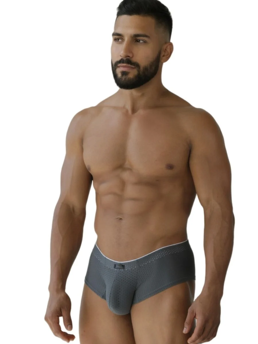 Xtremen 91269 Microfiber Mesh Briefs Color Gray - Image 4