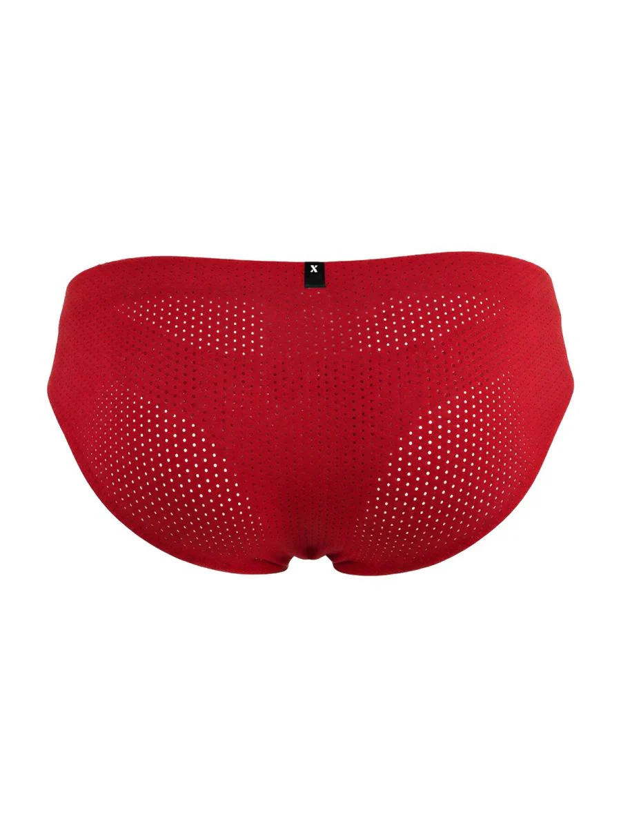 Xtremen 91270 Microfiber Mesh Briefs Color Red - Image 6