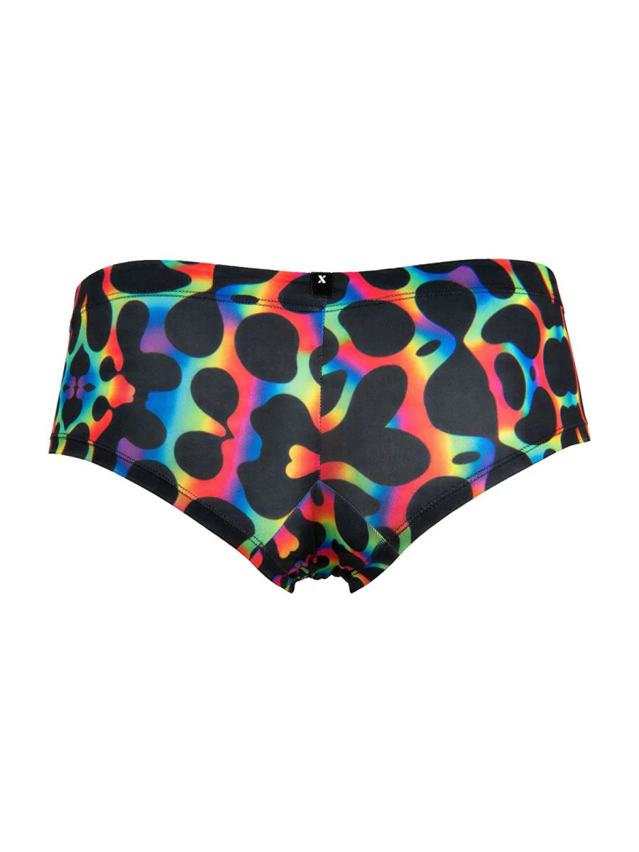 Xtremen 91283 Rainbow Printed Microfiber Briefs Color Mushroom - Image 6