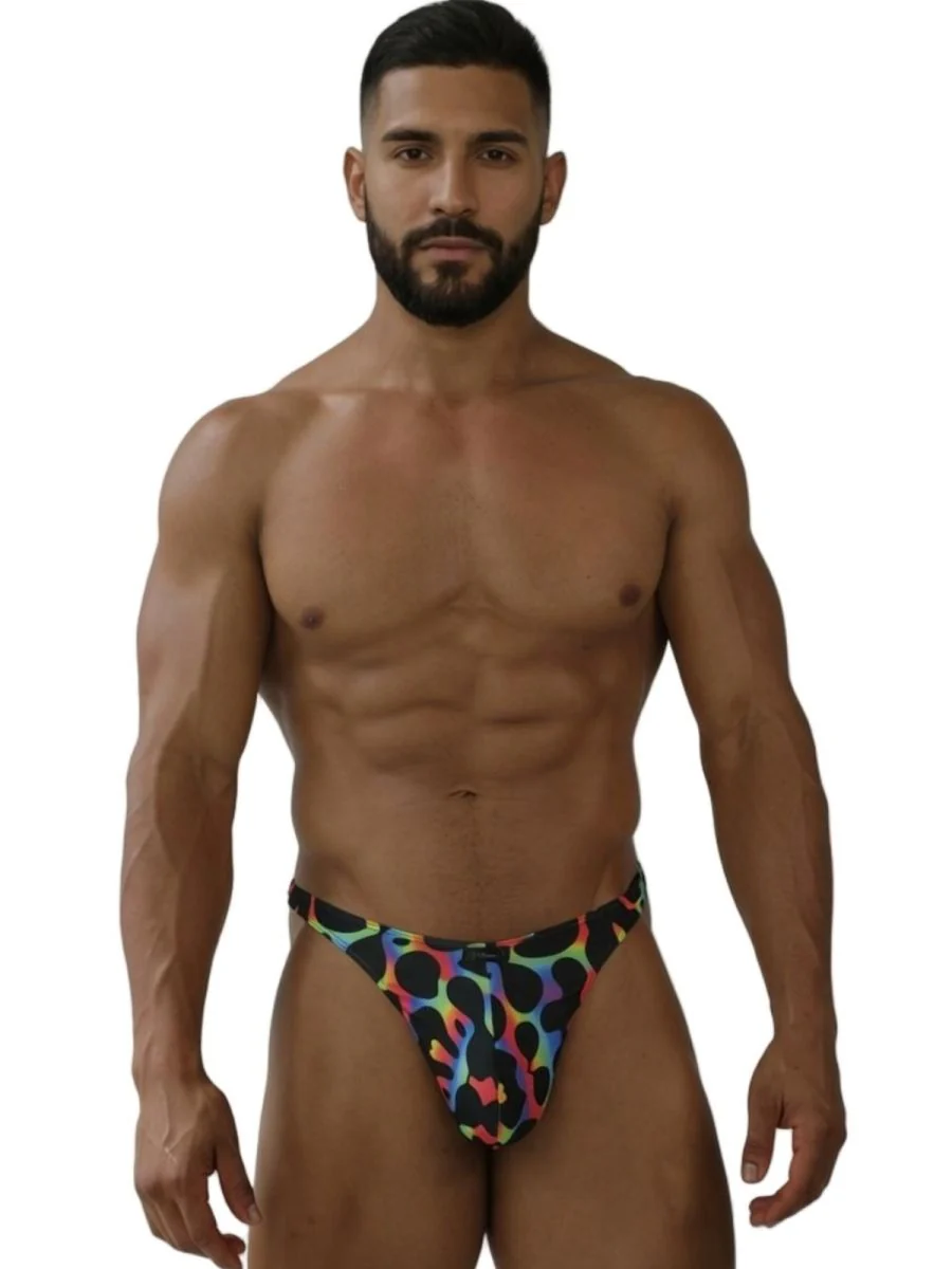 Xtremen 91284 Printed Microfiber Thongs Color Mushroom - Image 2