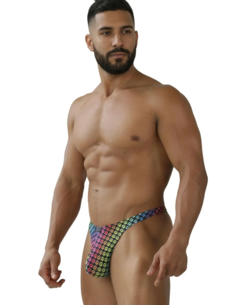 Xtremen 91284 Printed Microfiber Thongs Color Paw print - Image 4