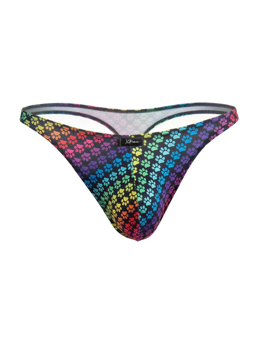Xtremen 91284 Printed Microfiber Thongs Color Paw print - Image 5